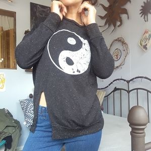 Asymmetrical Black Sweater